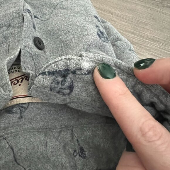 Vintage Woolrich Novelty Print Fishing Rod Soft Button Front Long Sleeve Shirt - Picture 11 of 12